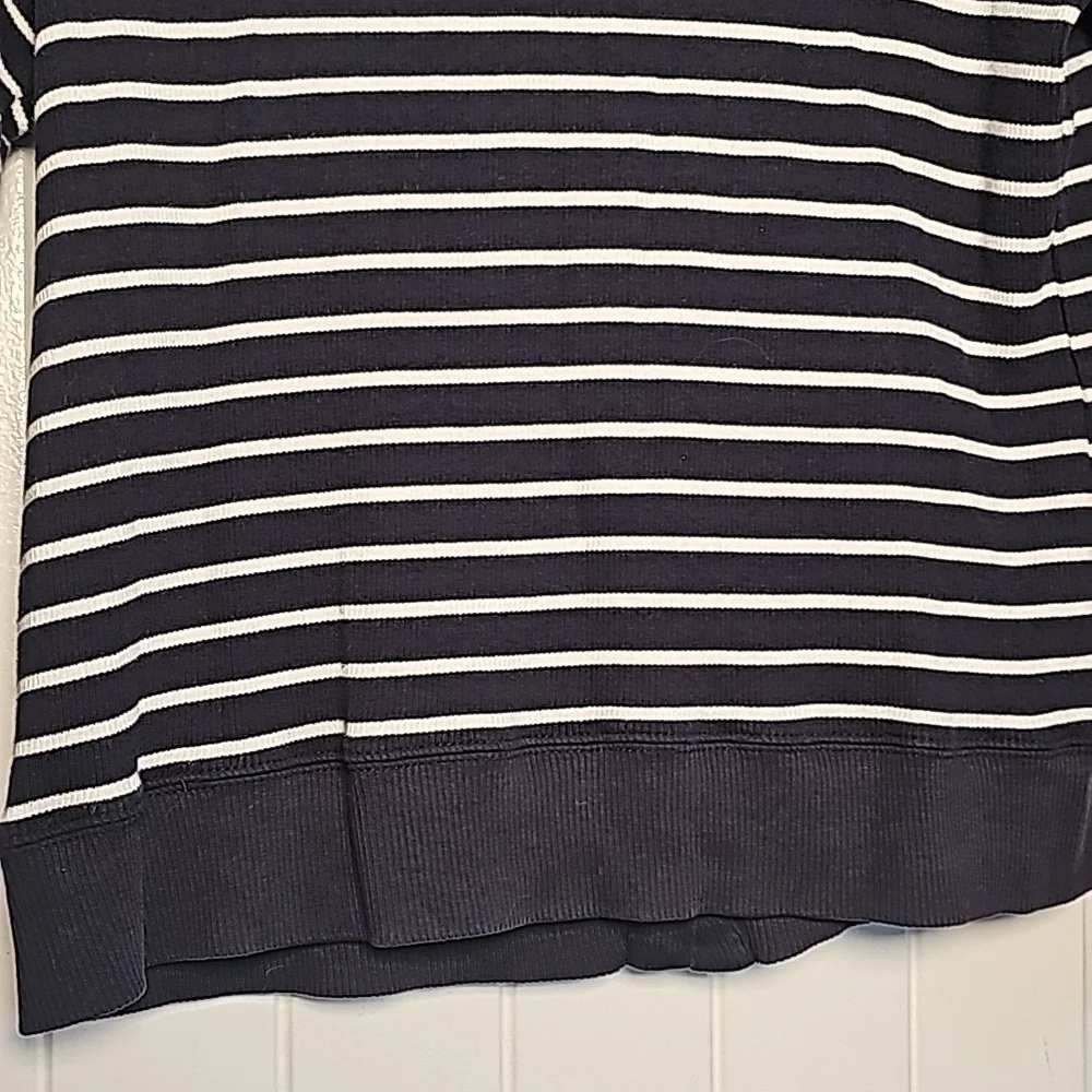 Pendleton MP navy blue/white striped ruffled cardigan - Picture 11 of 15